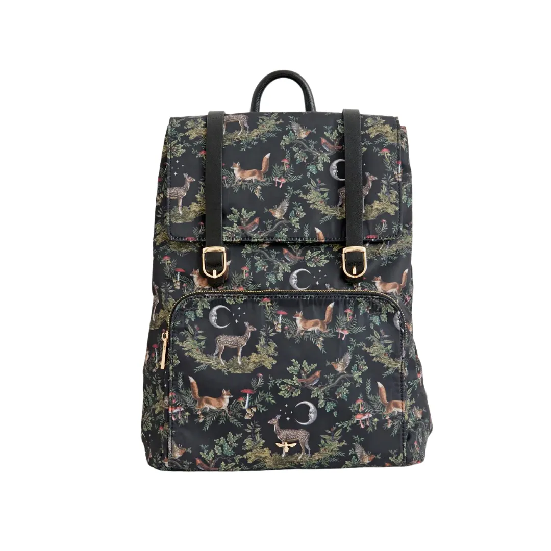 A Night's Tale Woodland Backpack in Midnight