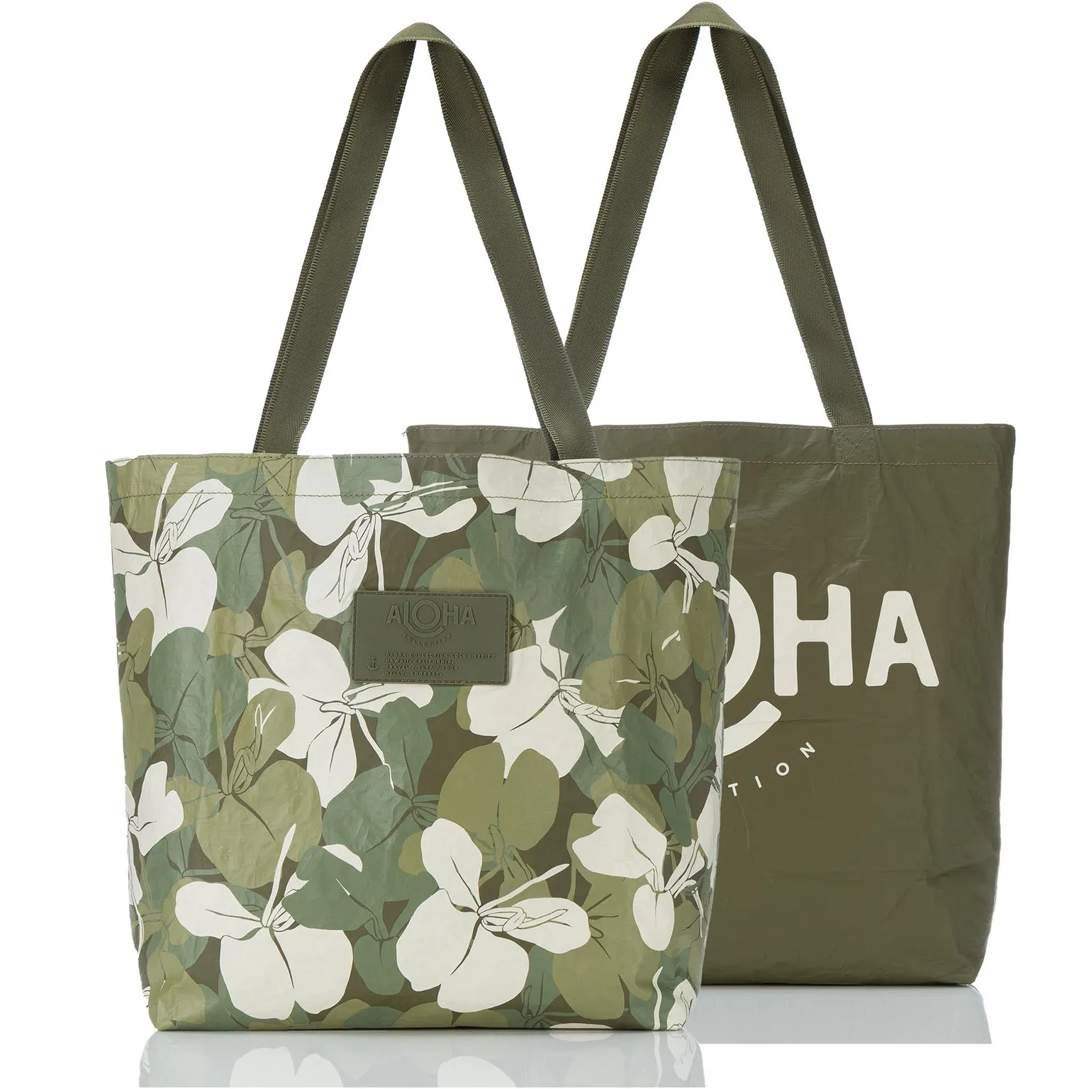 Aloha Collection Ginger Camo RVS Tote Bag-Scope/Olive