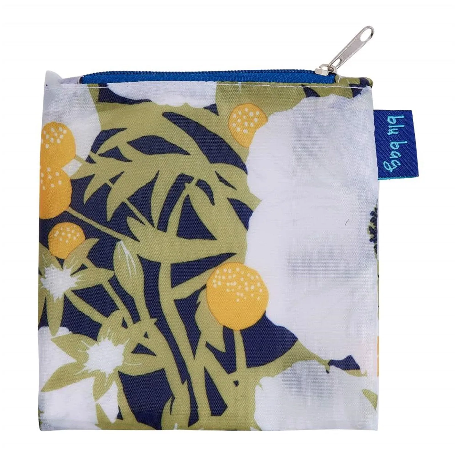 Anemone Poppy blu Reusable Shopping Bag-Machine washable