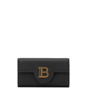 B-Buzz Grained Leather Wallet On Chain