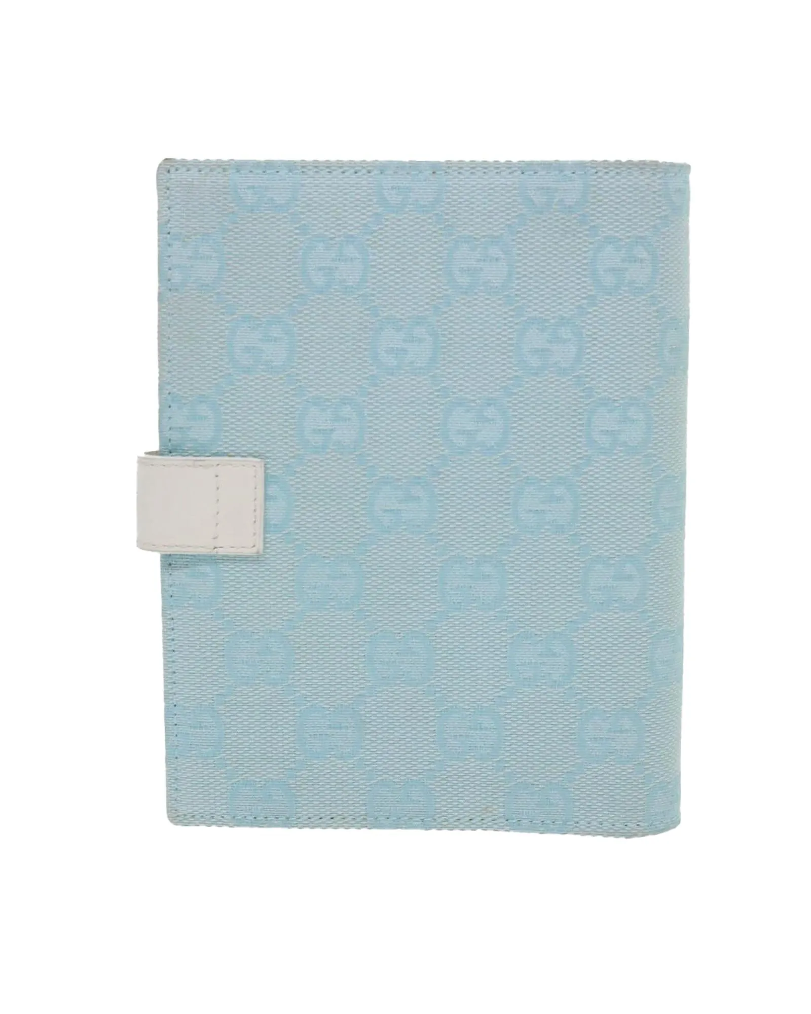 Blue GG Canvas Day Planner Cover