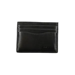 Calvin Klein Sleek Black Leather Card Holder