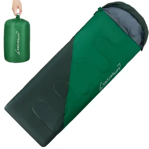 Clostnature Sleeping Bag for Adults and Kids - Compact Lightweight Sleeping Bag（Left zipper）