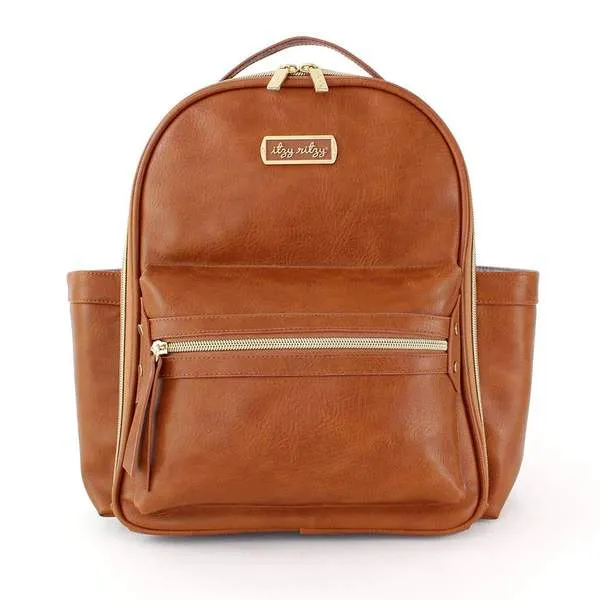 Cognac Mini Diaper Bag Backpack