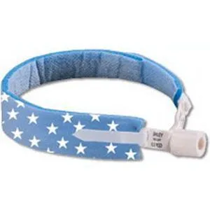 Dale® 242 Pedistars Tracheostomy Tube Holder ¾” wide band, fits up to 9” neck