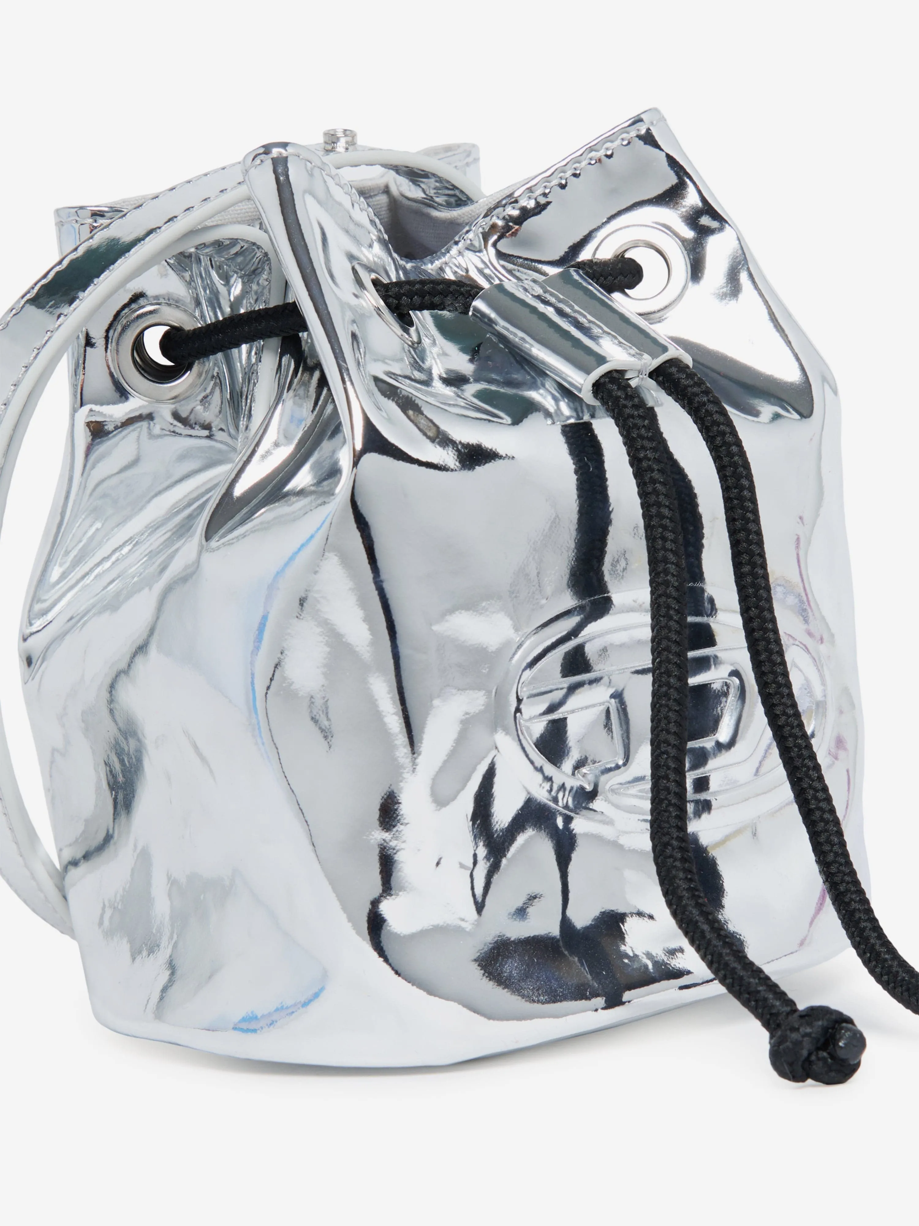 Diesel Girls Welty Bucket Bag in Silver (15.5cm)