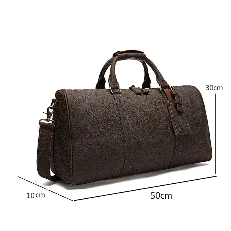 ElegantLux Cow Leather Travel Bag