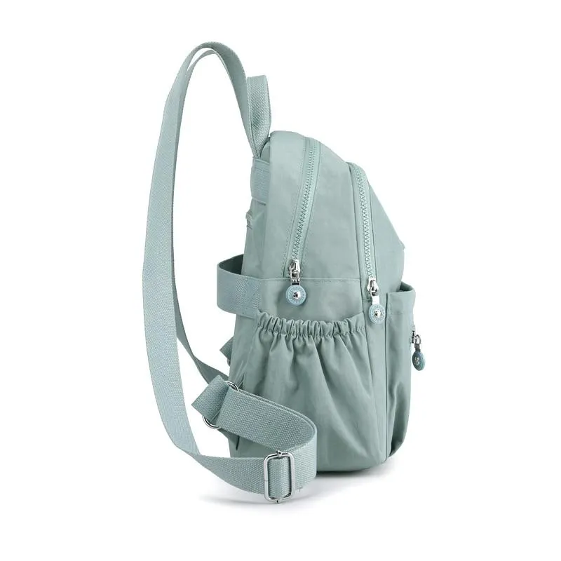 Fashionable Multi-functional Female Waterproof Nylon Backpack For Travel School