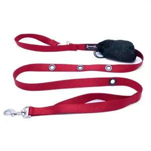 Hands-Free Nylon Leash - Red