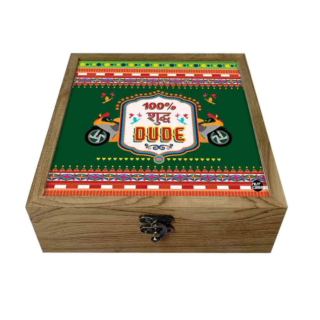 Hip Flask Gift Box -Indian Kitsch Quirky Design - Suddh Dude