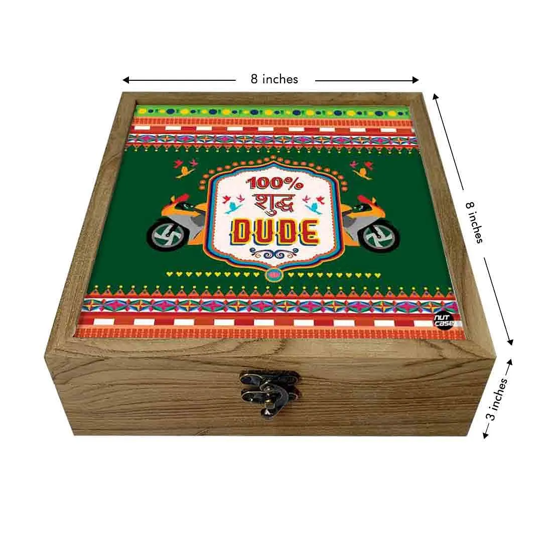 Hip Flask Gift Box -Indian Kitsch Quirky Design - Suddh Dude