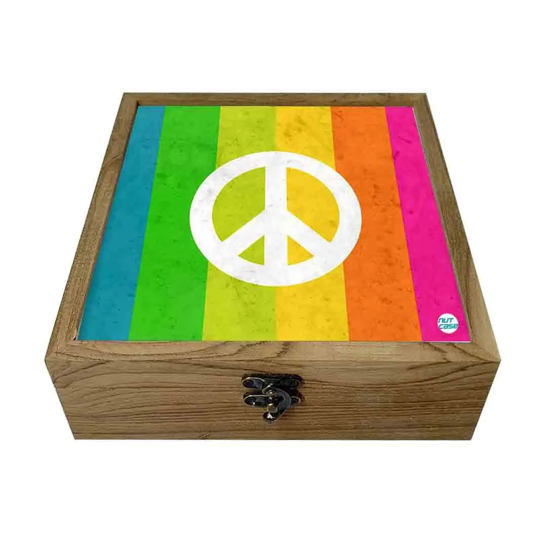 Hip Flask Gift Box -Rainbow Peace