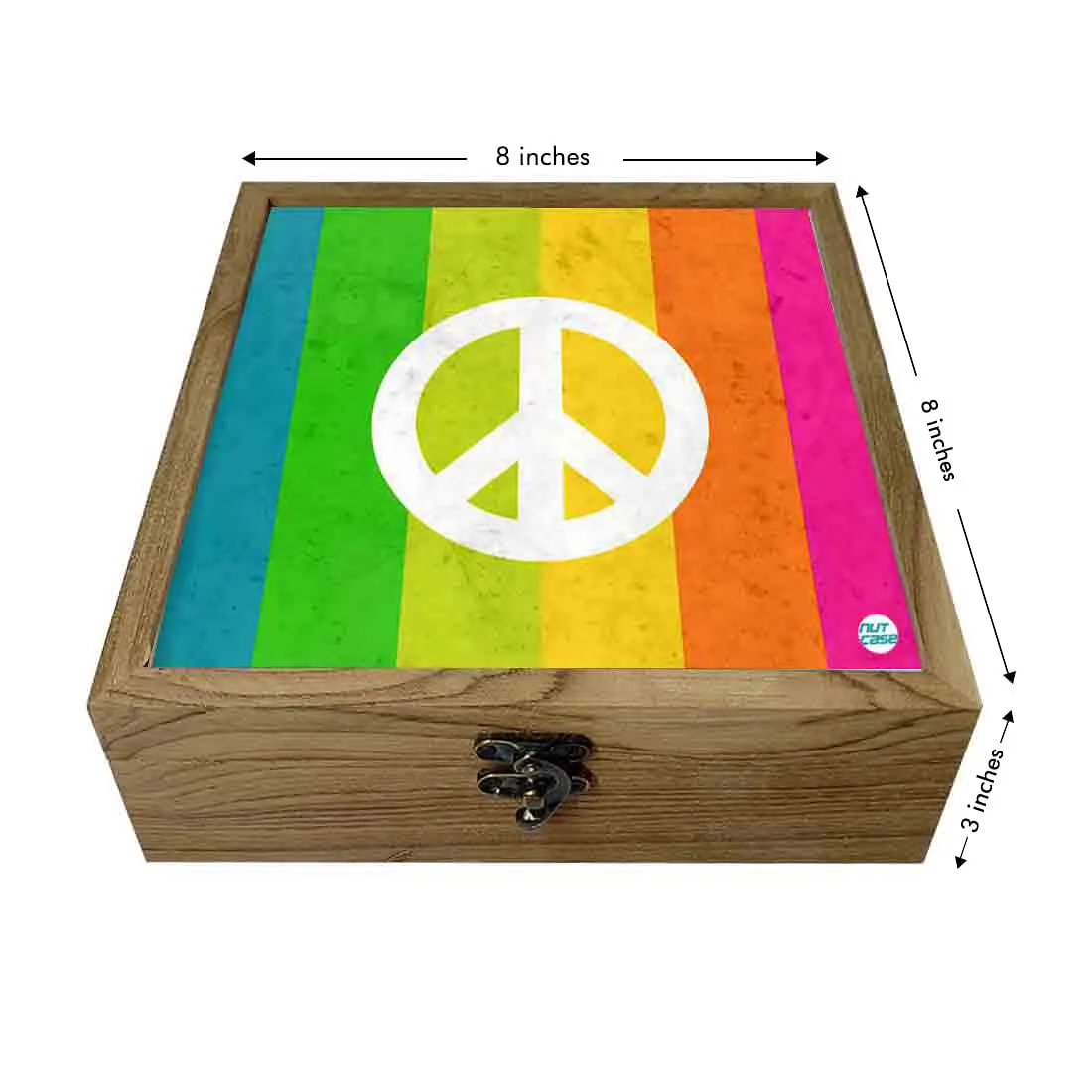 Hip Flask Gift Box -Rainbow Peace