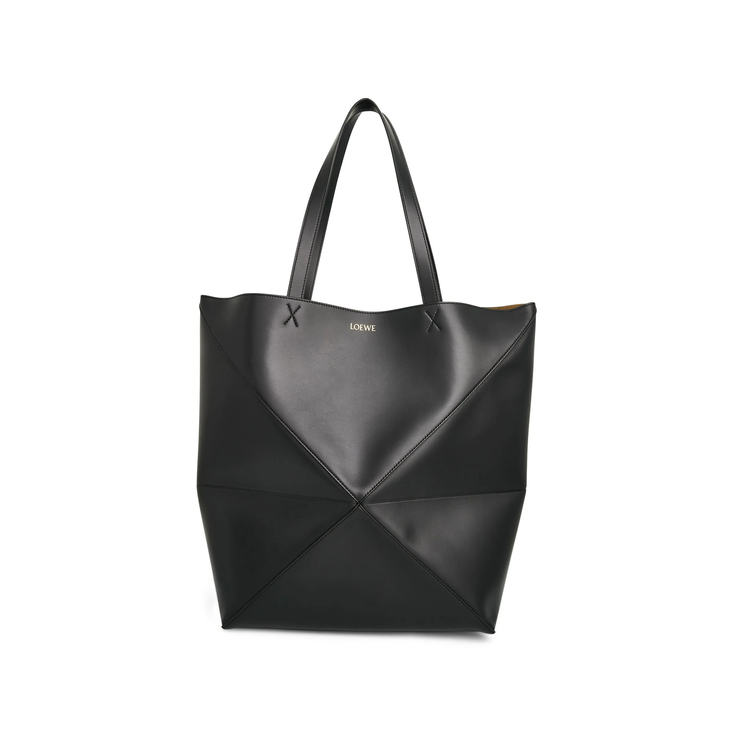 Large Fold Puzzle Tote Bag in Black