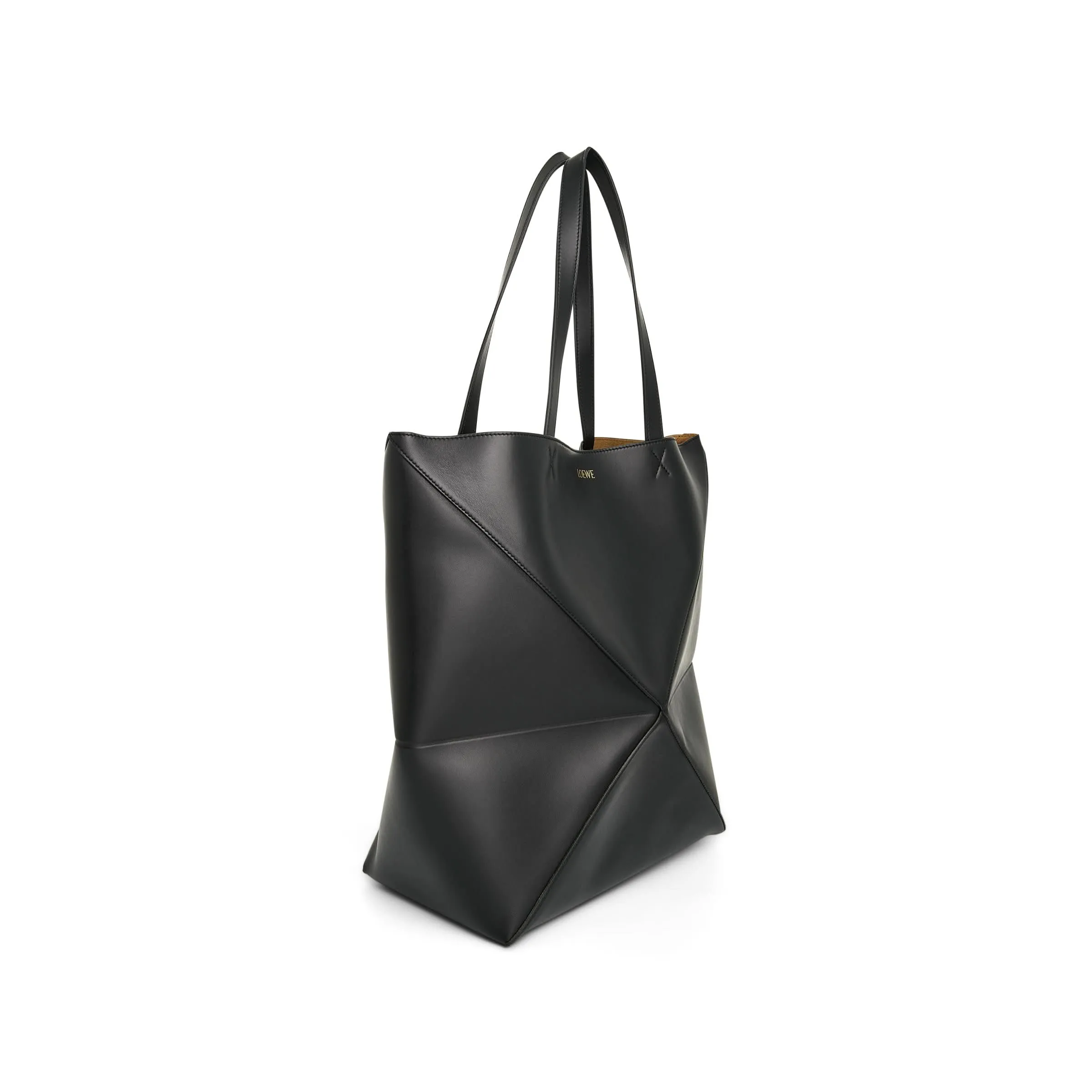 Large Fold Puzzle Tote Bag in Black