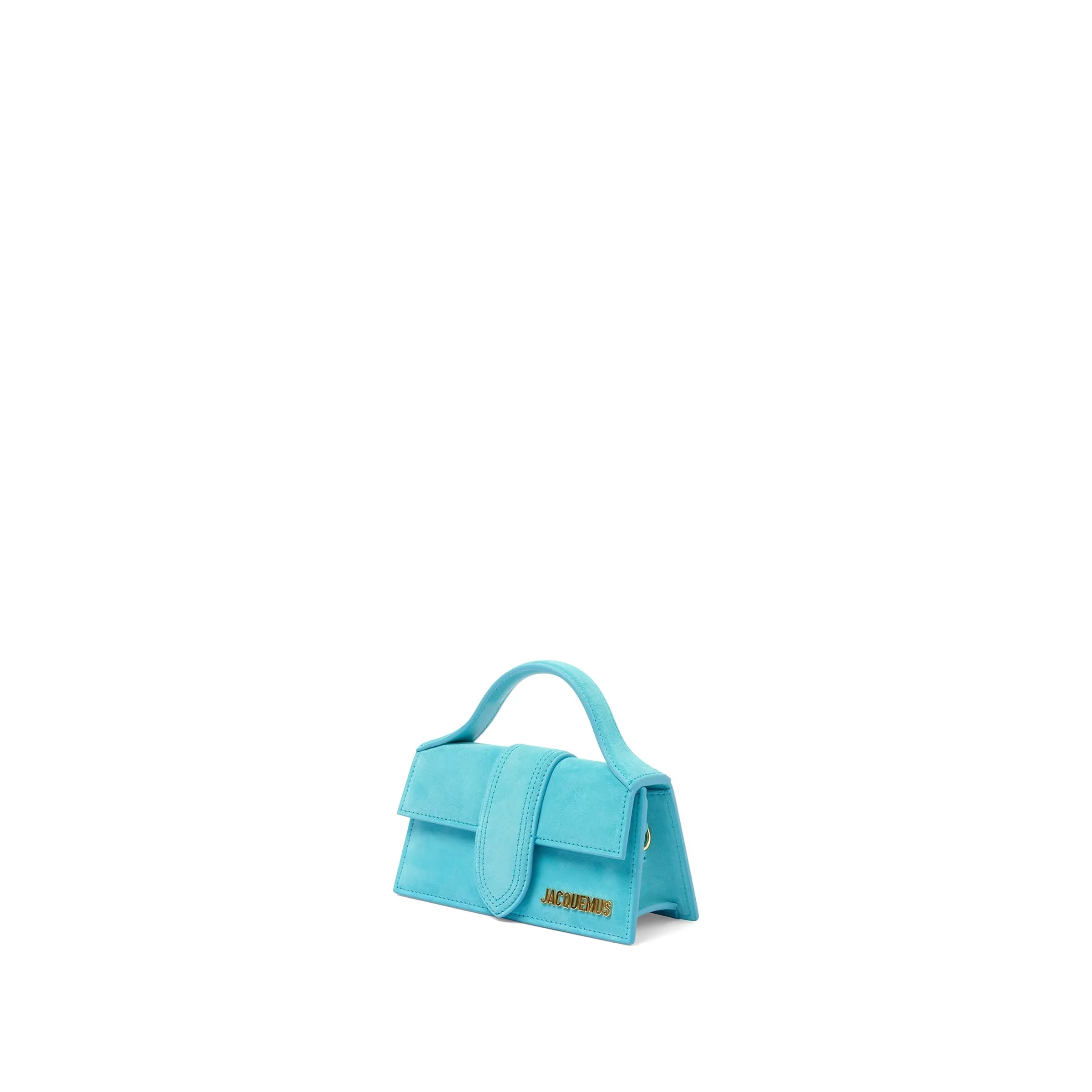 Le Bambino Mini Leather Bag in Light Turquoise