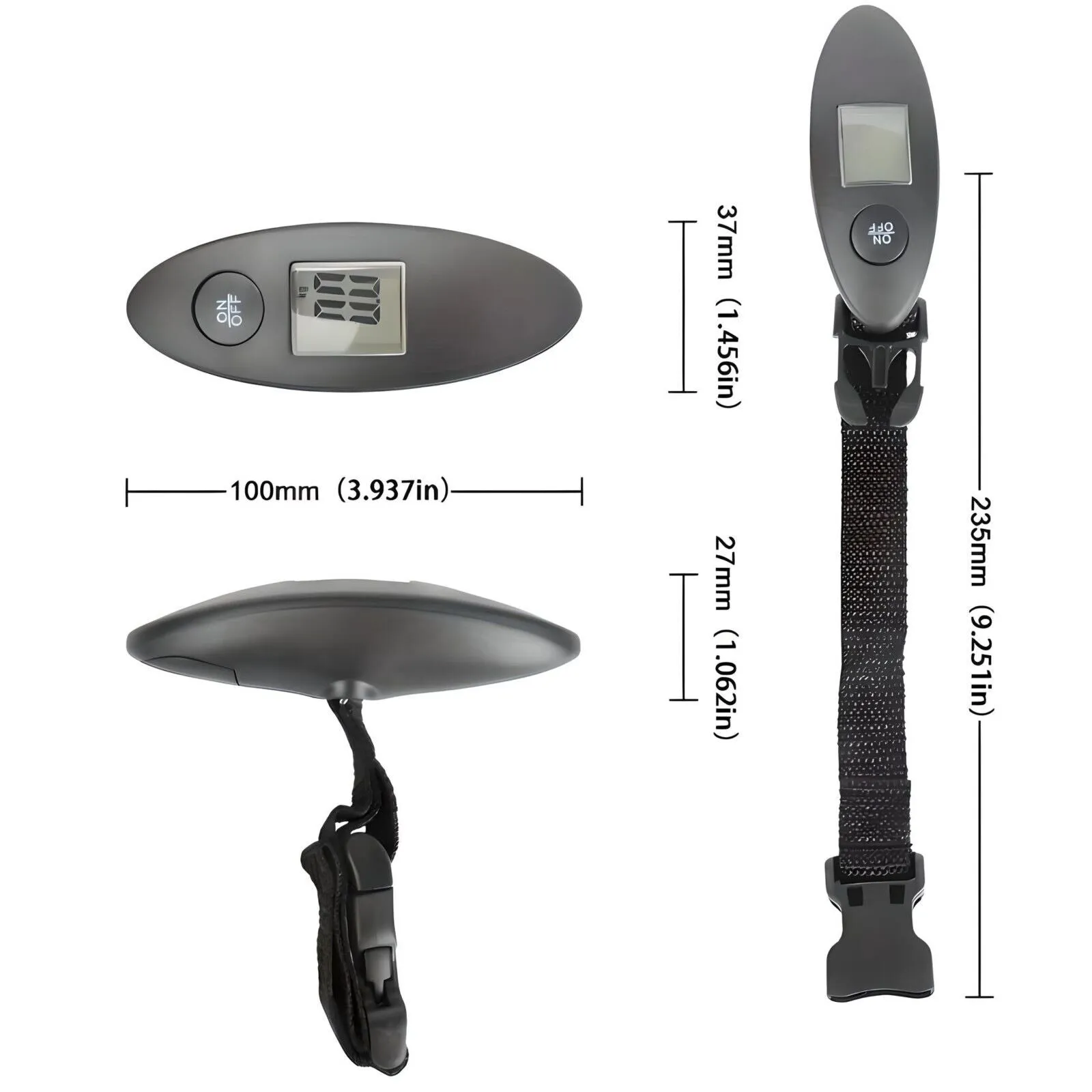 Luggage Scale Portable Digital Weight Scale for Travel Suitcase Weigher with Tare Function 110 Lb/ 50Kg