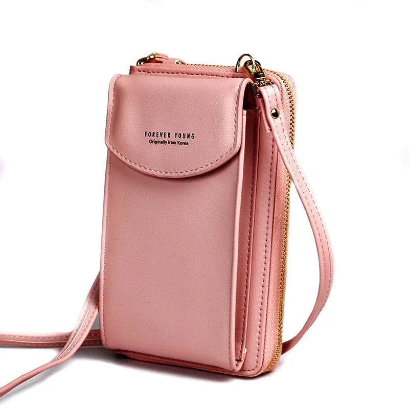 Luxury Women's Leather Clutch Crossbody Bags