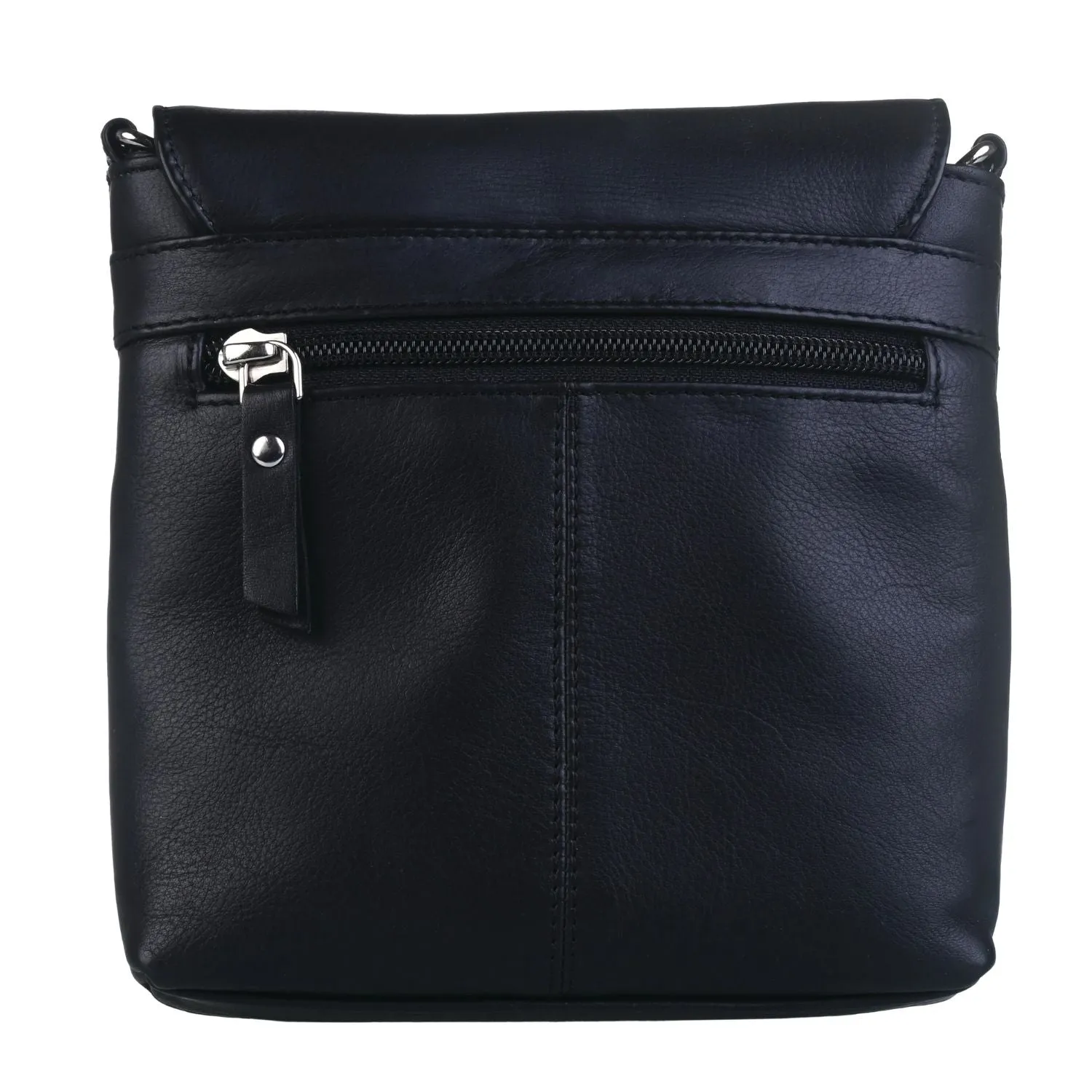 Mala Leather Small Black Angus Cross Body Bag