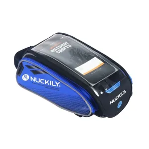 Nuckily MC-PL06 Blue Bicycle Saddle Bag for Mobile Phone and Accessories