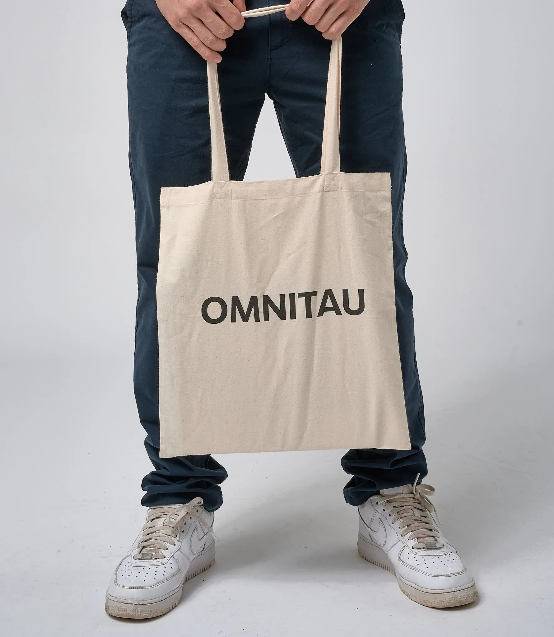 Omnitau Adult Unisex Organic Cotton Life Carrier Tote Bag - Cream