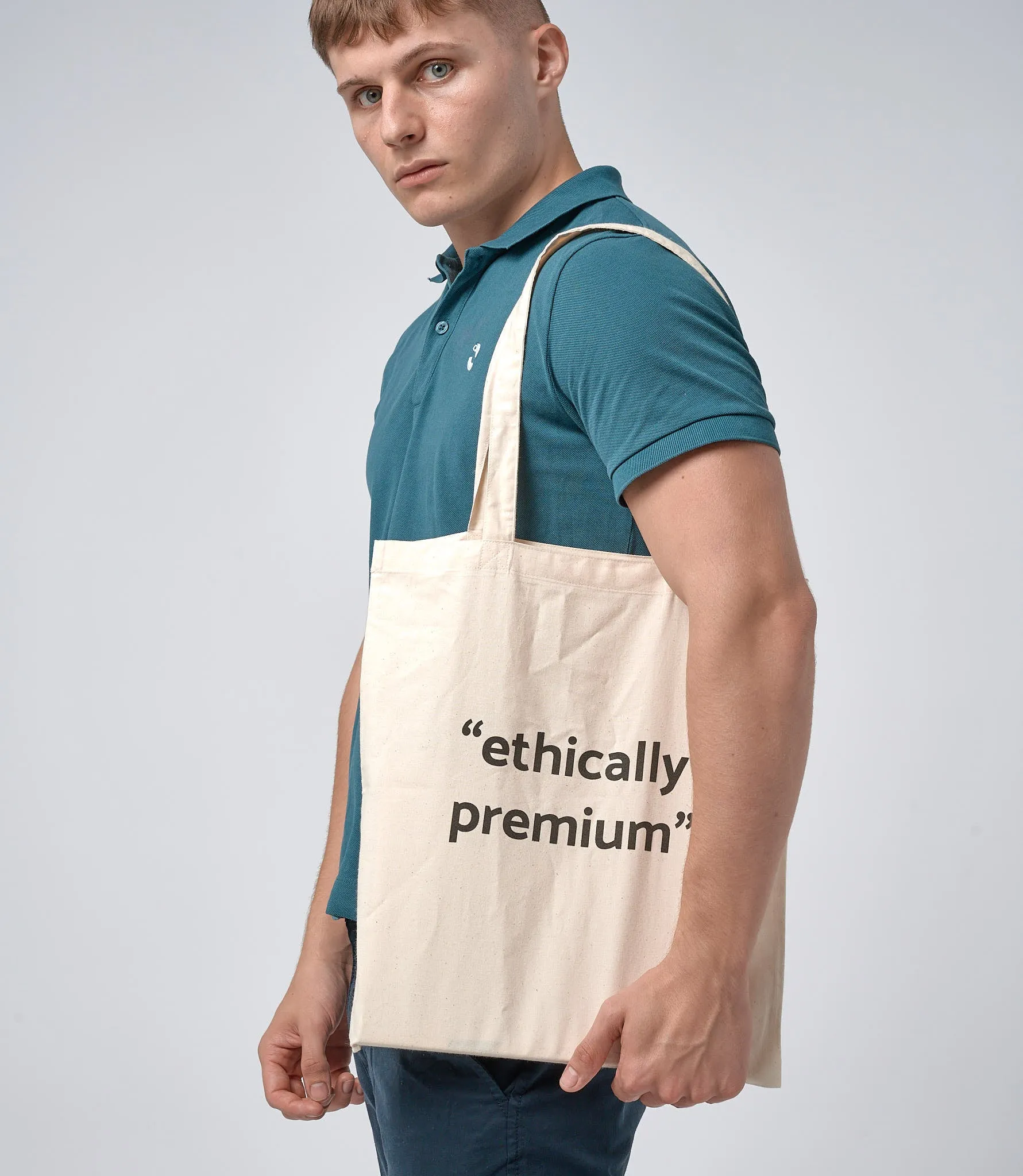 Omnitau Adult Unisex Organic Cotton Life Carrier Tote Bag - Cream