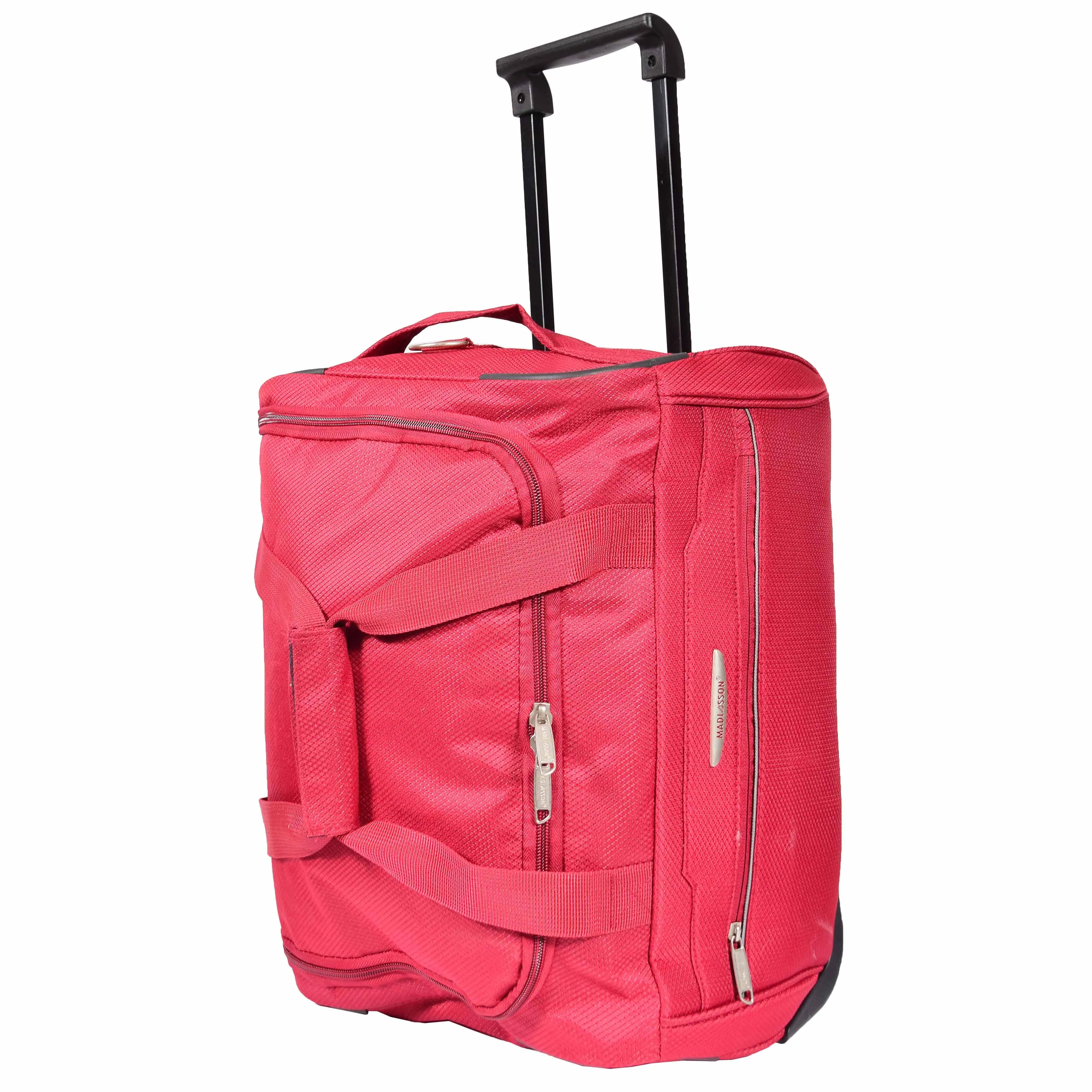 Overnight Wheeled Holdall Travel Bag A405 Red