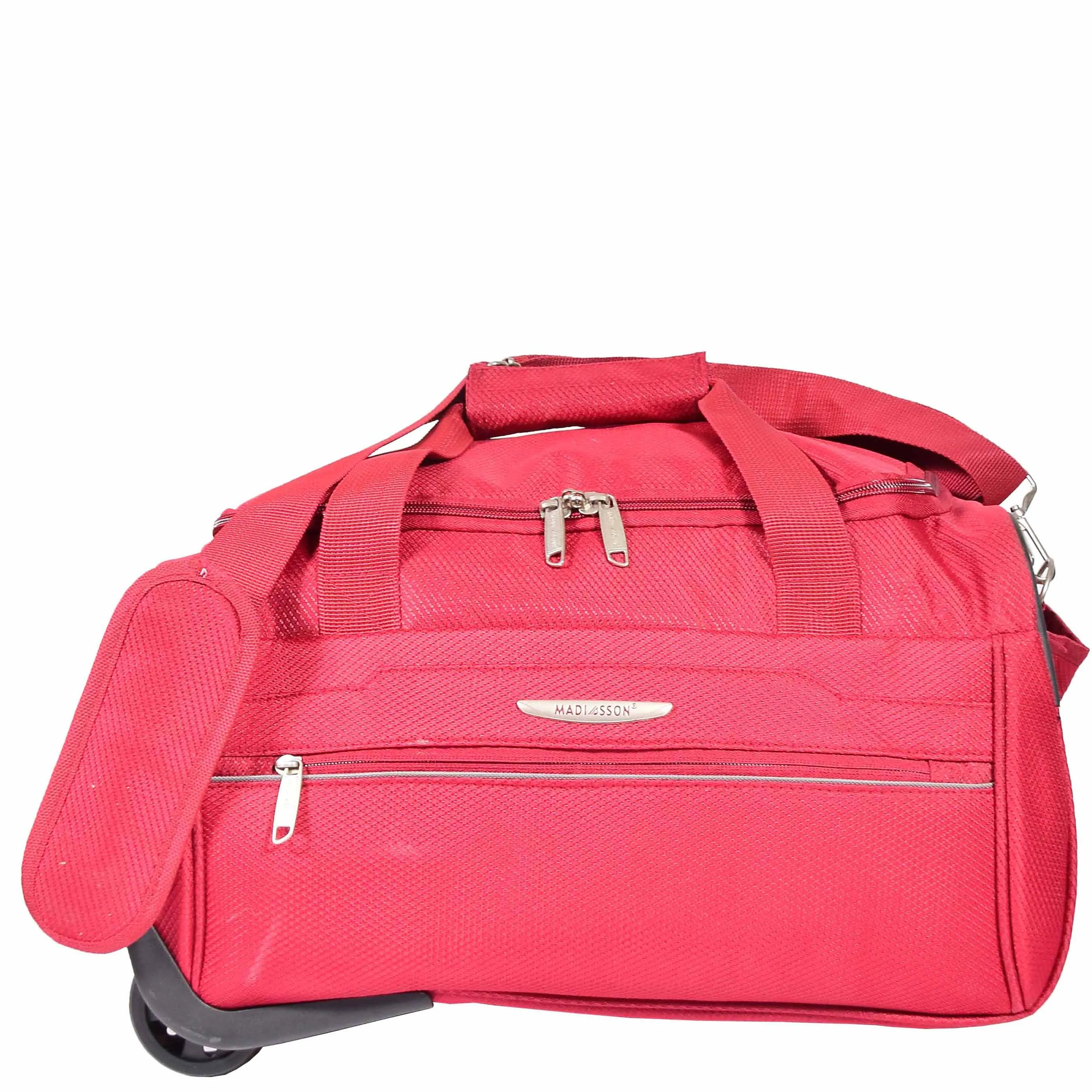 Overnight Wheeled Holdall Travel Bag A405 Red