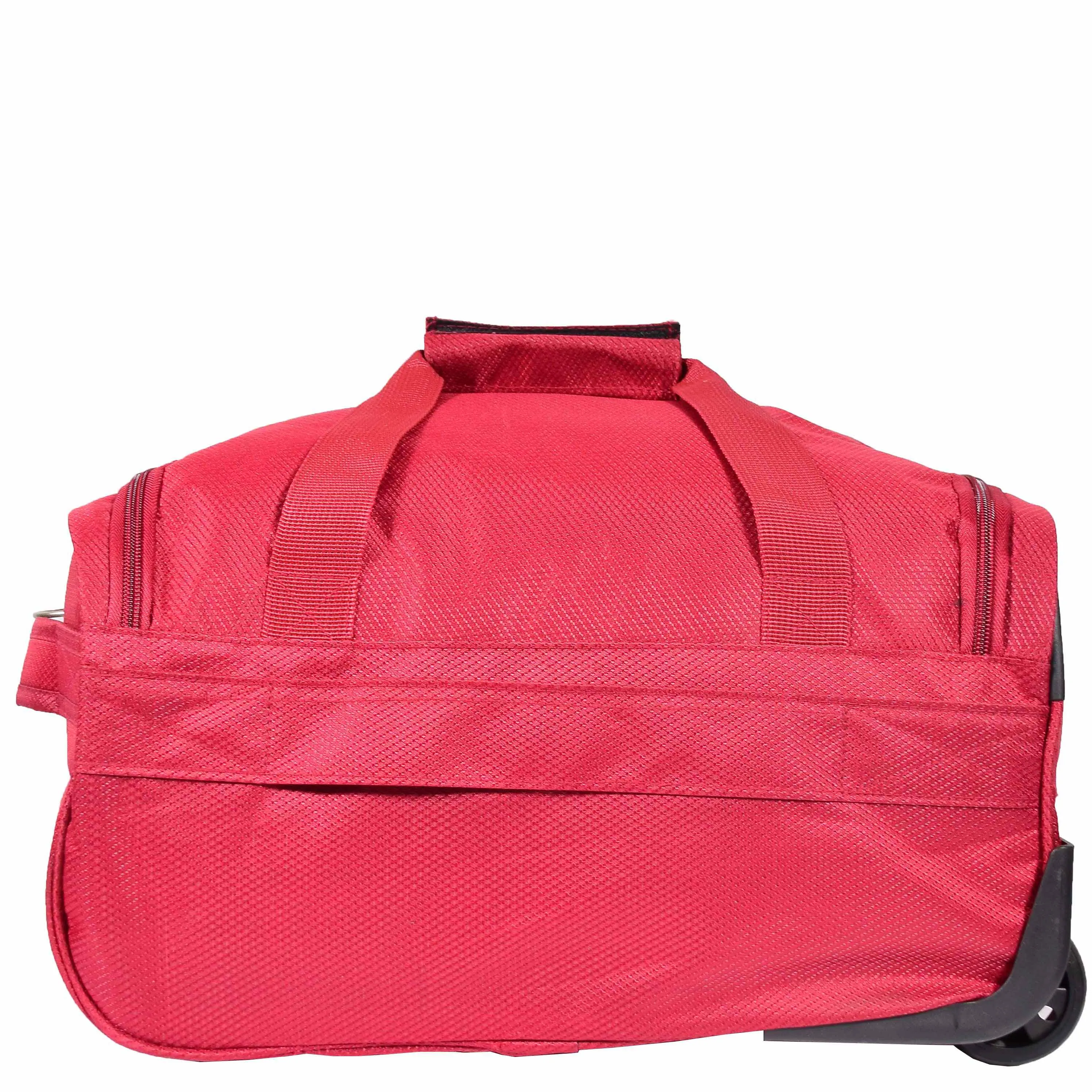 Overnight Wheeled Holdall Travel Bag A405 Red