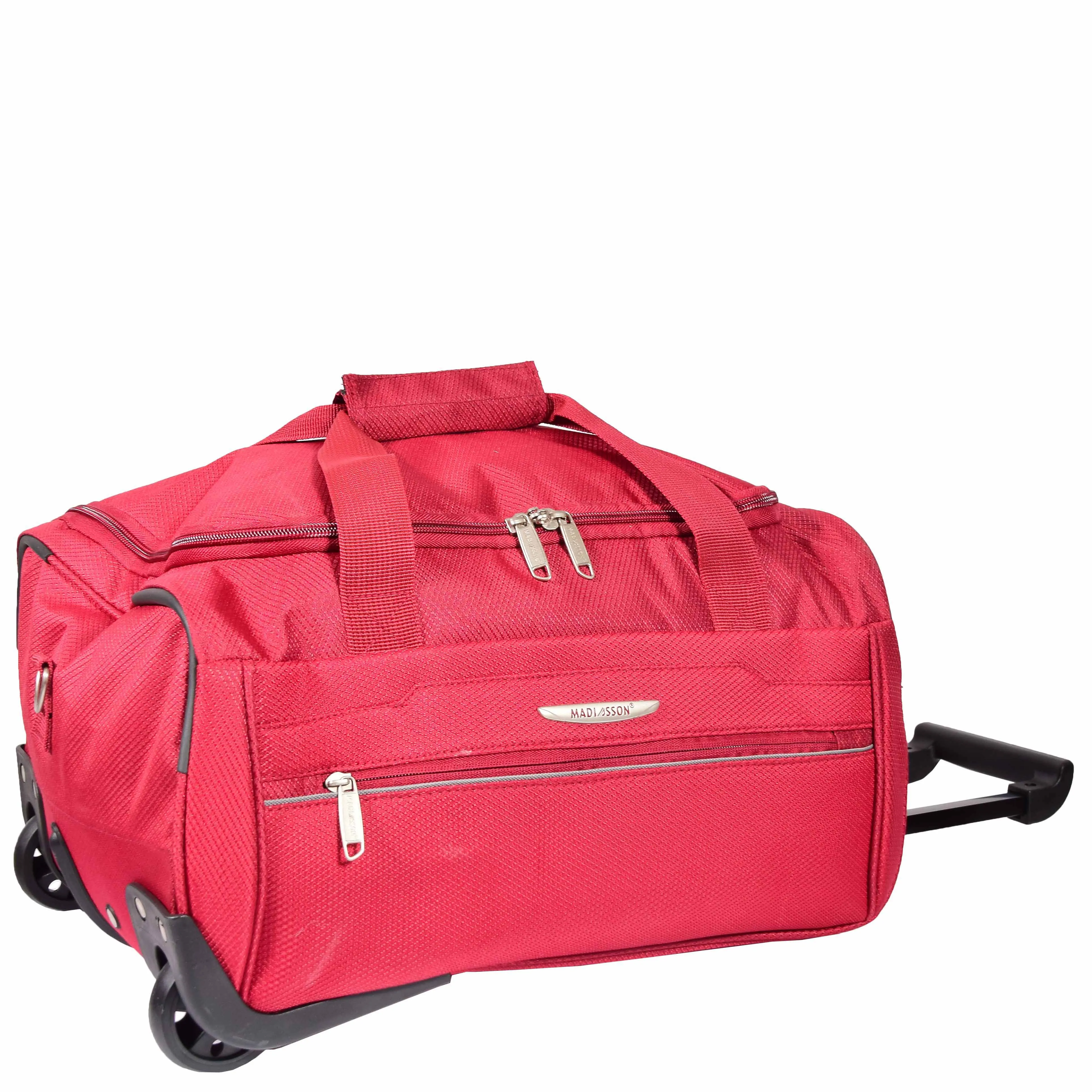 Overnight Wheeled Holdall Travel Bag A405 Red