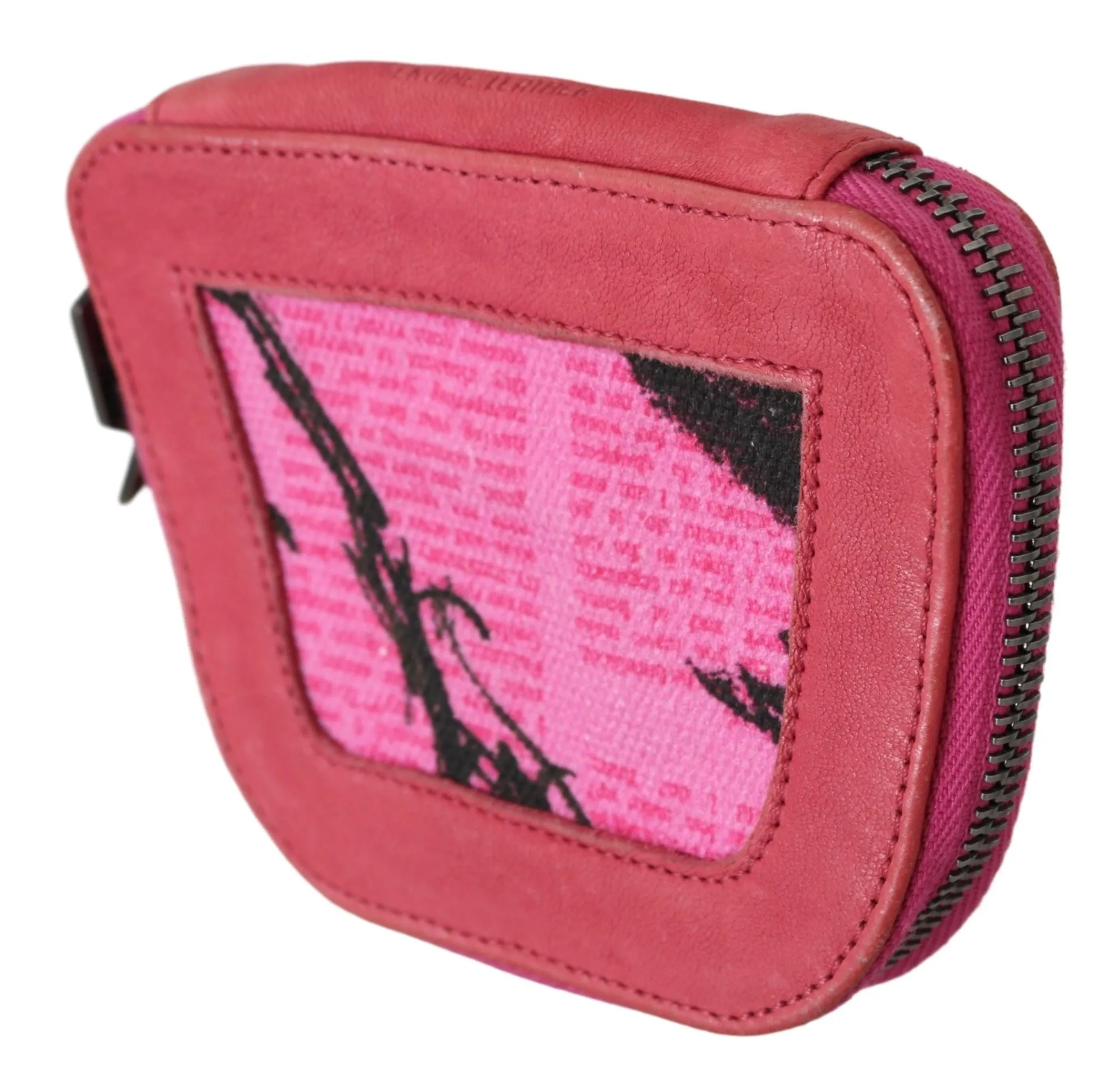 PINKO Elegant Pink Fabric Coin Wallet