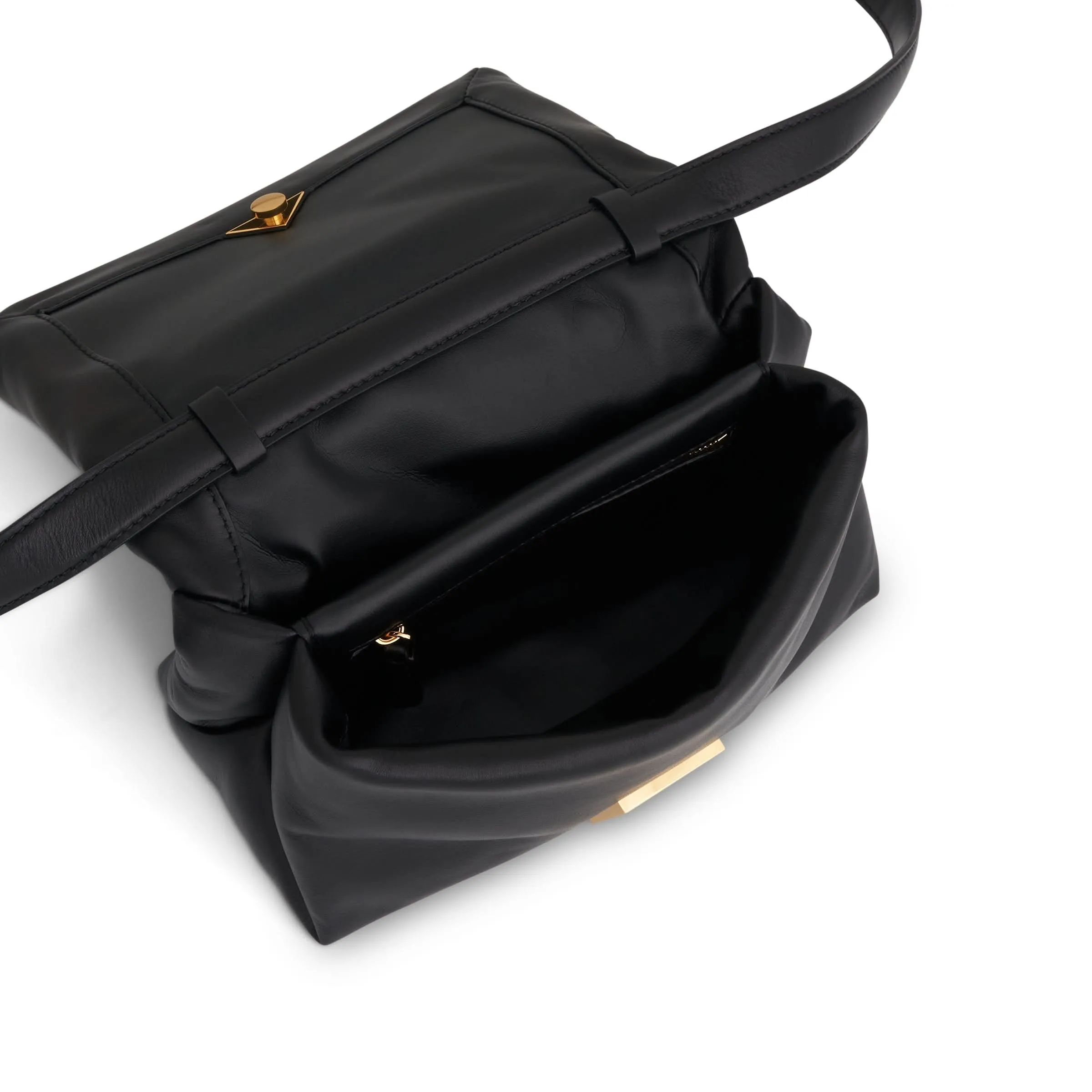 Prisma Small Leather Bag in Black