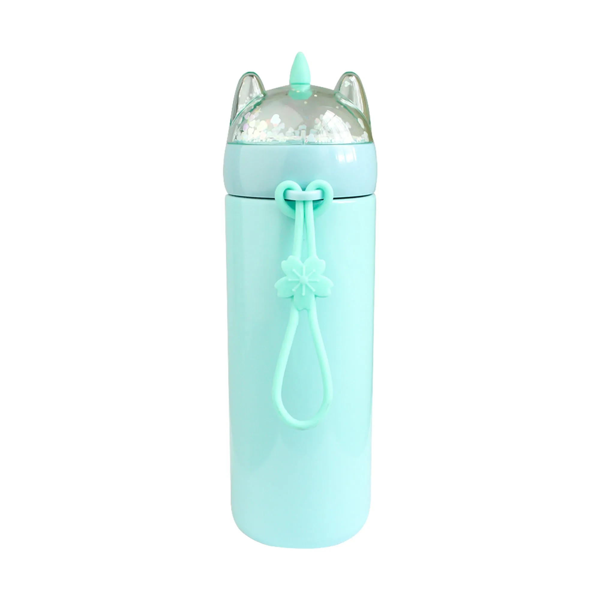 Shimmery Unicorn Flask - 330ml Sea Green