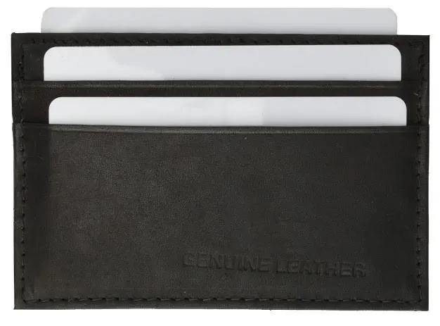 Slim Genuine Leather Credit Card Holder