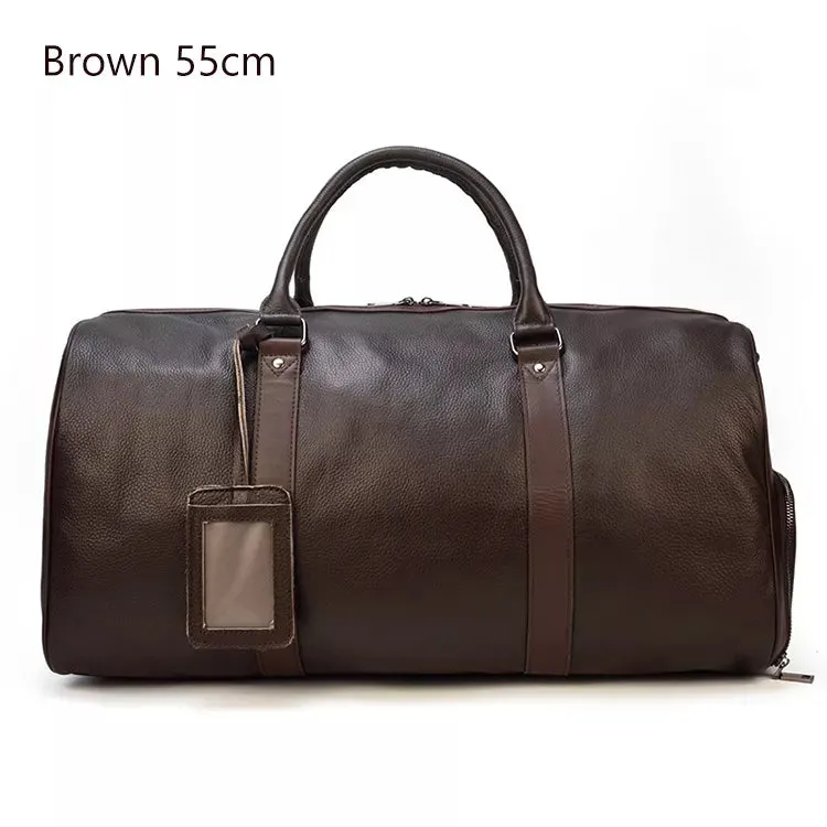 Sophistication in Travel: Newsbirds Luxury Genuine Leather Travel Bag