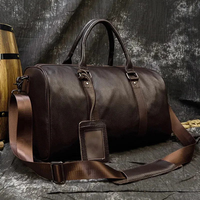 Sophistication in Travel: Newsbirds Luxury Genuine Leather Travel Bag