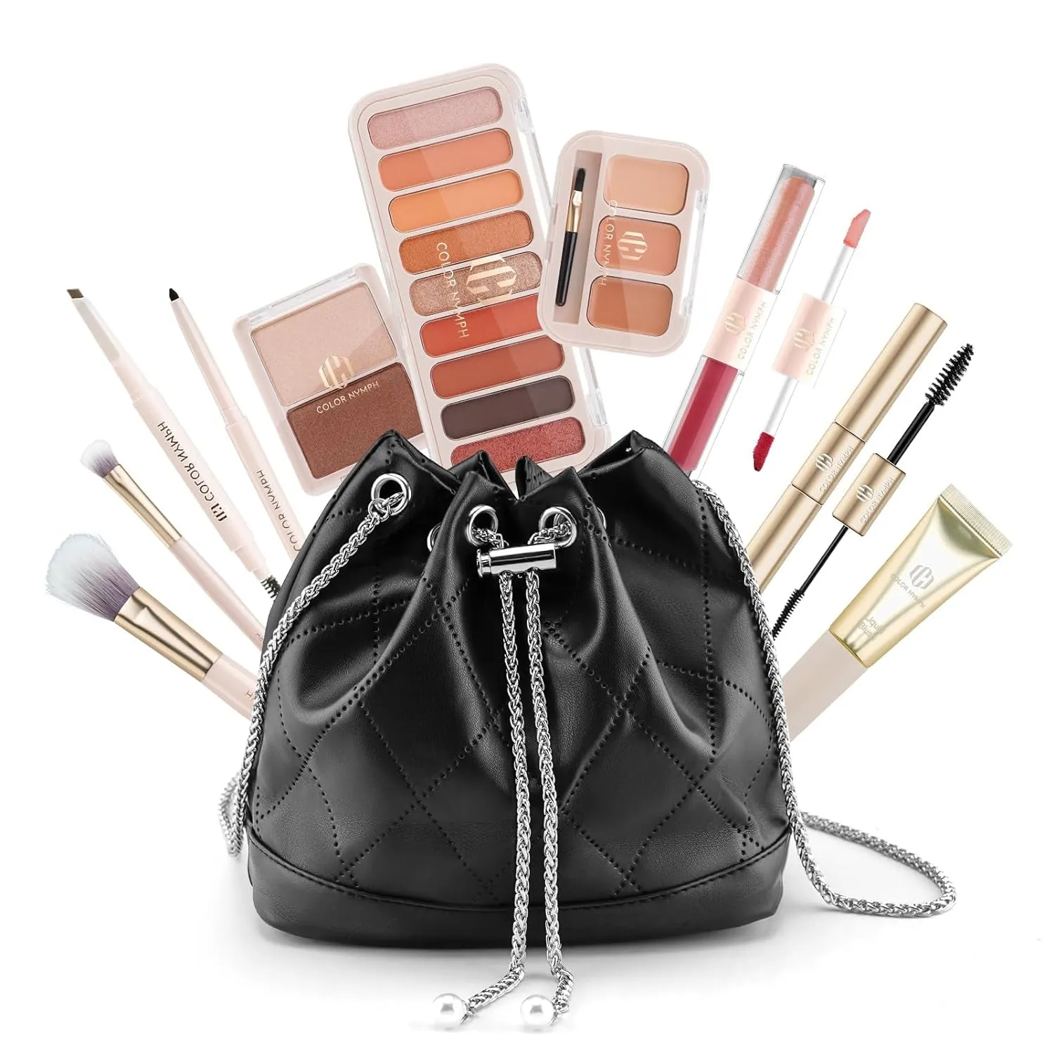 Teen Makeup Travel Kit with Bag - Full Face Set for Ages 8-12, Includes 9 Eyeshadows & More