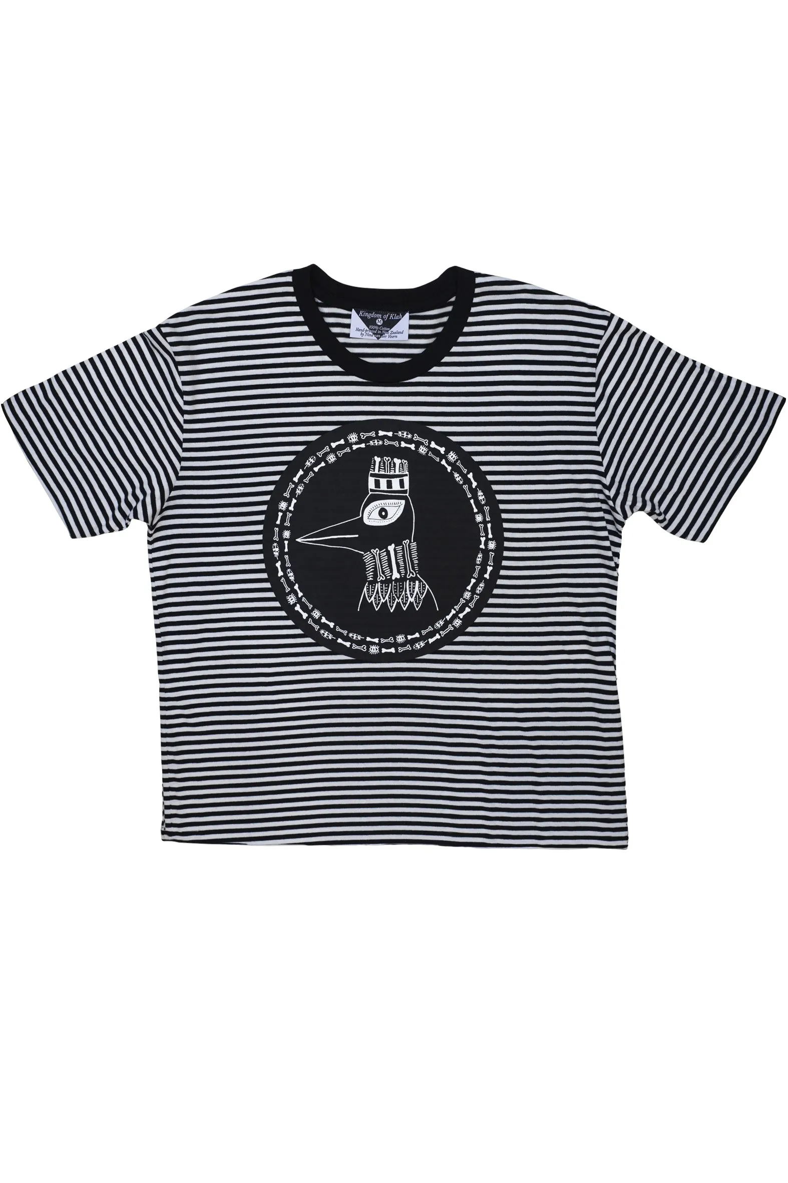 The Boney Birds of Revelry Striped Monarch Tee